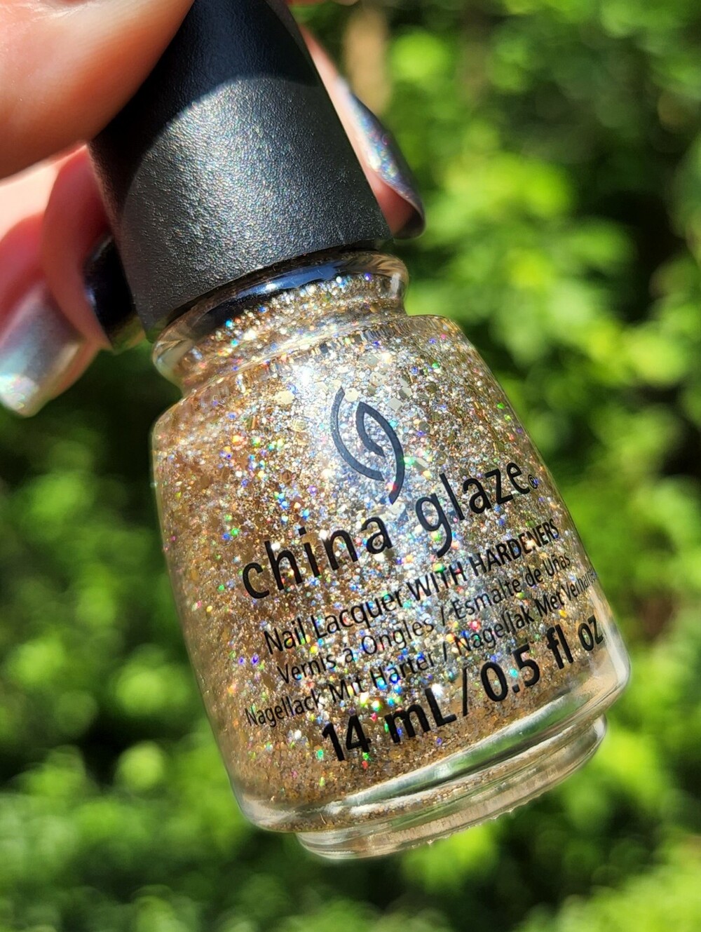 Salon Perfect 🌈✨ Counting Carats Holographic Top Coat Polish